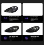 Car Light Assembly for Porsche Panamera 971 Headlights 20 17-2023 971 LED Lens DRL Head Lamp Auto Accessories - Image 5