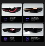 Car LED Tail Lights For Honda CITY 20 21-2023 Taillights With Sequential Dynamic Turn Signal Animation Brake Taillight - Image 4