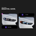 Headlight for Ford Fusion headlights 20 13-20 16 Mondeo Upgrade BMW Style LED Headlights Dynamic Signal Animation Lights - Image 2