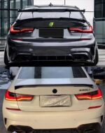 2pcs Car Tail Lights Parts For 3 Series G20 G28 20 19-2022 M8 Type Taillights Rear Lamp Inner LED Turn Signal Reversing Fog Lights - Image 4