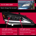 LED Headlight for Lexus ES ES200 2006-2012 ES300 ES250 Headlights Upgrade High Beam Daytime Lights Turn Signal Front Lamp - Image 6