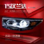 Car Headlights For Toyota Highlander 20 15-20 17 Retrofitting LED Angel Eye Daytime Running Light Lens Xenon Headlights - Image 3