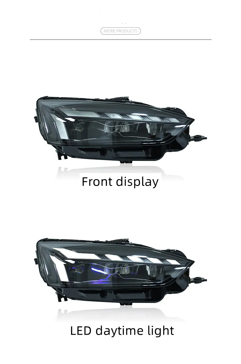 Car Lights Assembly For AUDI A5 20 17-20 20 LED Daytime Running Light Flowing Light Steering Signal Light