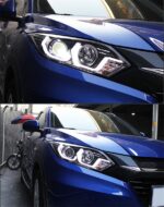 Headlight For Honda HRV Vezel 20 15-20 18 Head Lights Style Replacement DRL Daytime lights Lighthouse Projector Facelift - Image 4