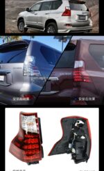 1 Pair Taillights For Lexus GX400 LED Tail Light Assembly 20 14-20 20 GX460 LED Dynamic Turn Signal Taillamp Brake Reversing Fog Lights - Image 4