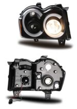 Car Headlights for Grand Cherokee LED Headlight 2005-2008 V2 Projector Head Lights High Beam Angel Eye Turn Signal - Image 4
