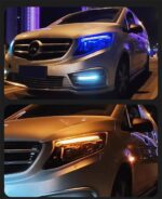 Car Styling Head Lamp for Benz Vito Headlights All LED 20 16-2023 W447 LED Headlight Front Daytime Running Lights - Image 5