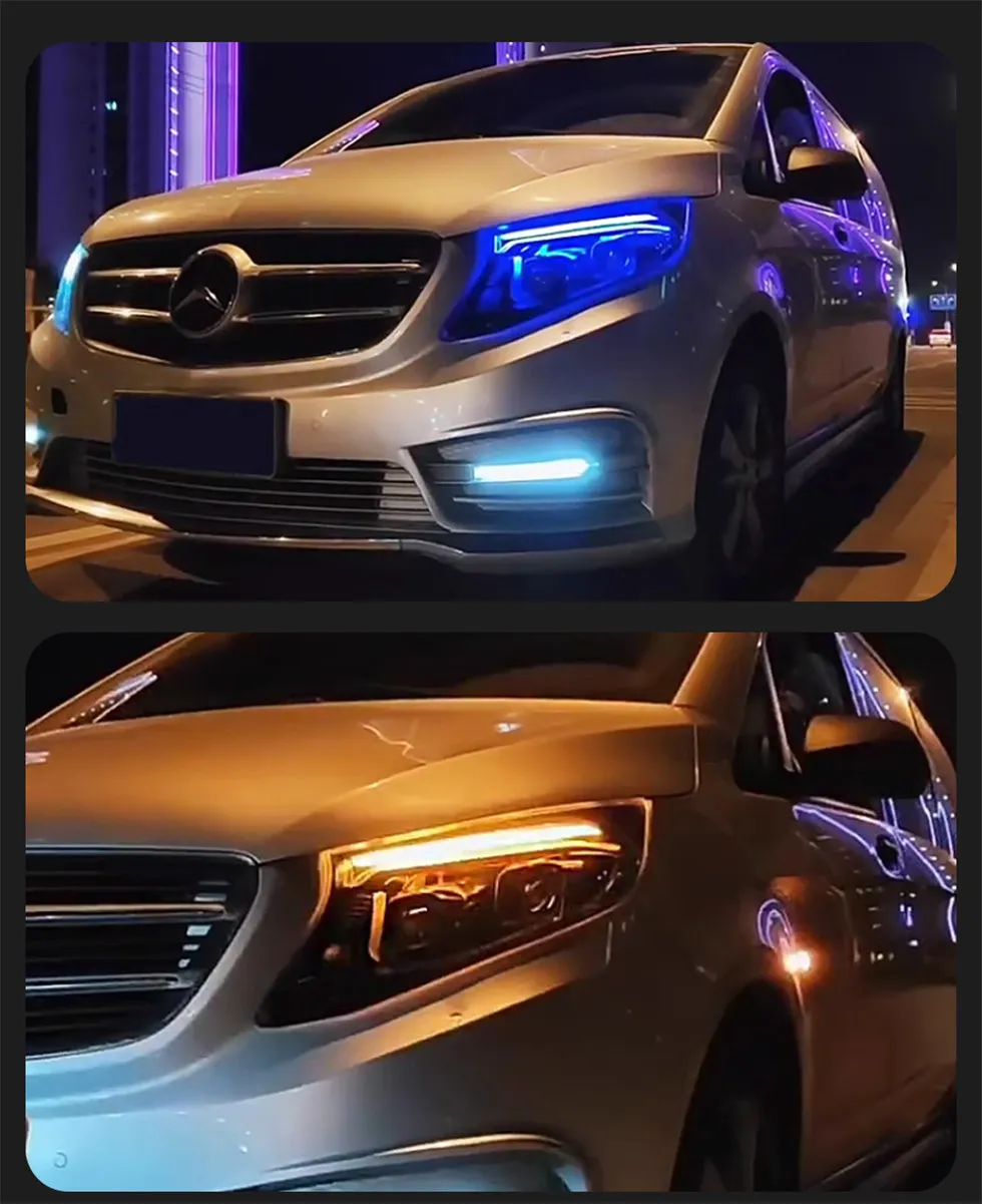 Car Styling Head Lamp for Benz Vito Headlights All LED 20 16-2023 W447 LED Headlight Front Daytime Running Lights