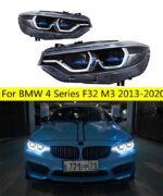 Headlight For BMW 4 Series F32 M3 2013-20 20 HeadLights Laser Style Replacement DRL Daytime Lights Full LED Lens Lighthouse