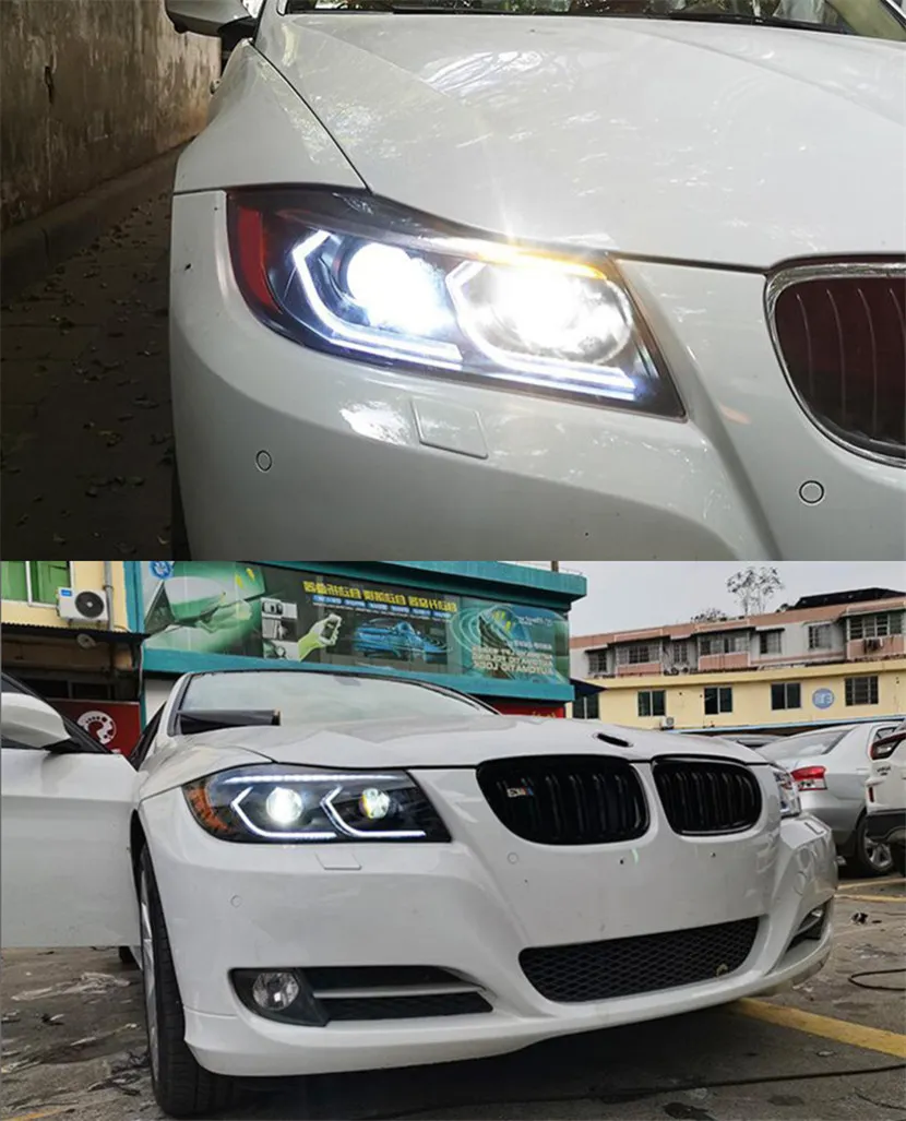 Car Styling Front Lamp for BMW E90 Headlights 2005-2012 320i 318i 323i 325i E90 Headlight DRL Hid Bi Xenon Beam Accessories