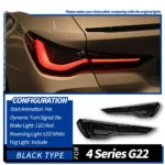 Car Tail Lights for BMW G22 G82 M4 GTS 425i 430i 20 20-2024 Upgrade Laser Dynamic Signal Automotive Accessories - Image 7