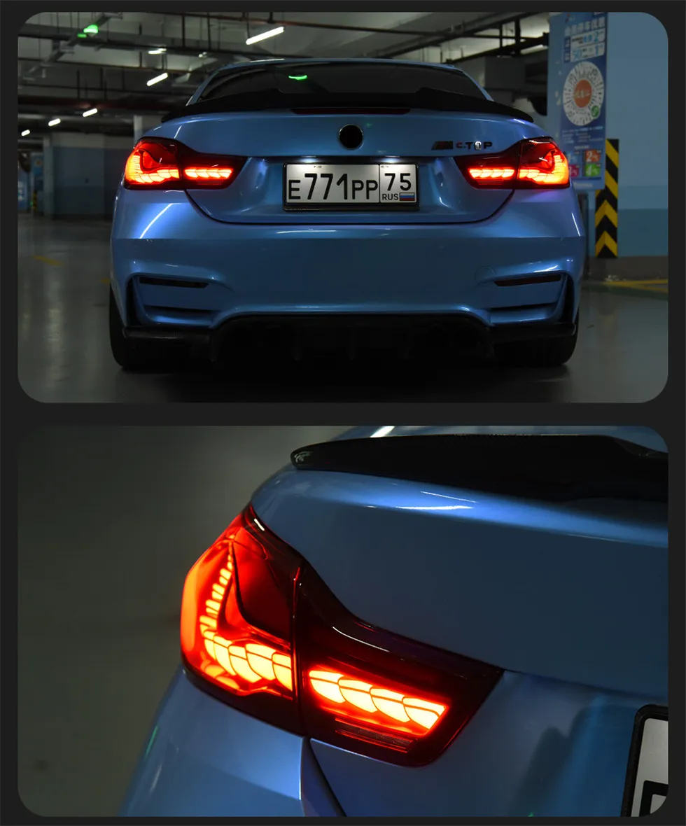 Taillight For 4Series F32 M4 F36 Tail Lights OLED Style With Sequential Turn Signal Animation Brake Parking