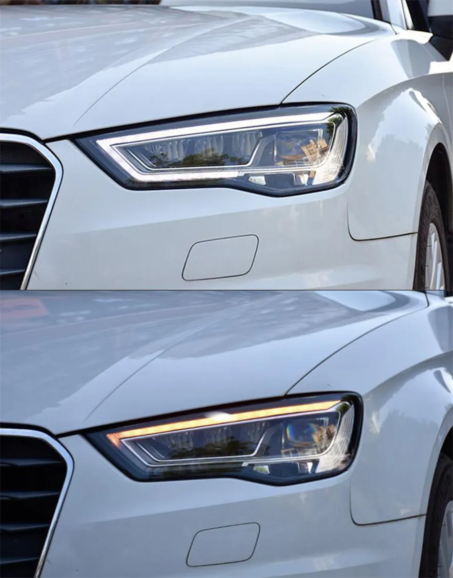 Car Head Lights For Audi A3 8V Sedan Sportback 2013-20 16 S3 LED Auto Headlight Assembly Upgrade Bicofal Lens Front Lamp