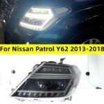 Car Lights for Nissan Patrol 2013-20 18 Y62 Car LED Front Headlight Lamp Assembly Daytime Running Light Replacement