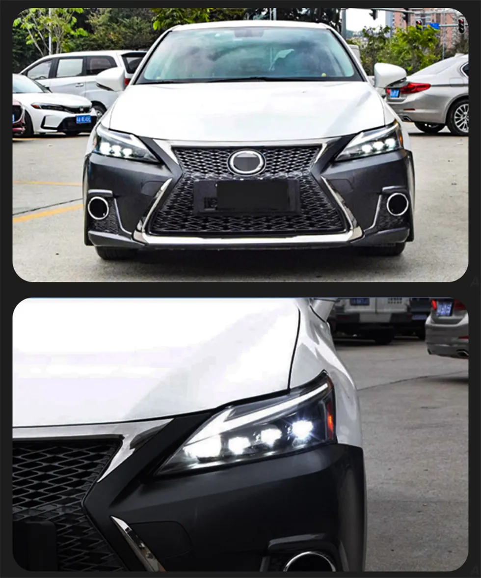 Full LED Headlights for CT200 Headlight 2013-20 17 CT Signal Head Light High Low Beam Daytime Running Lights