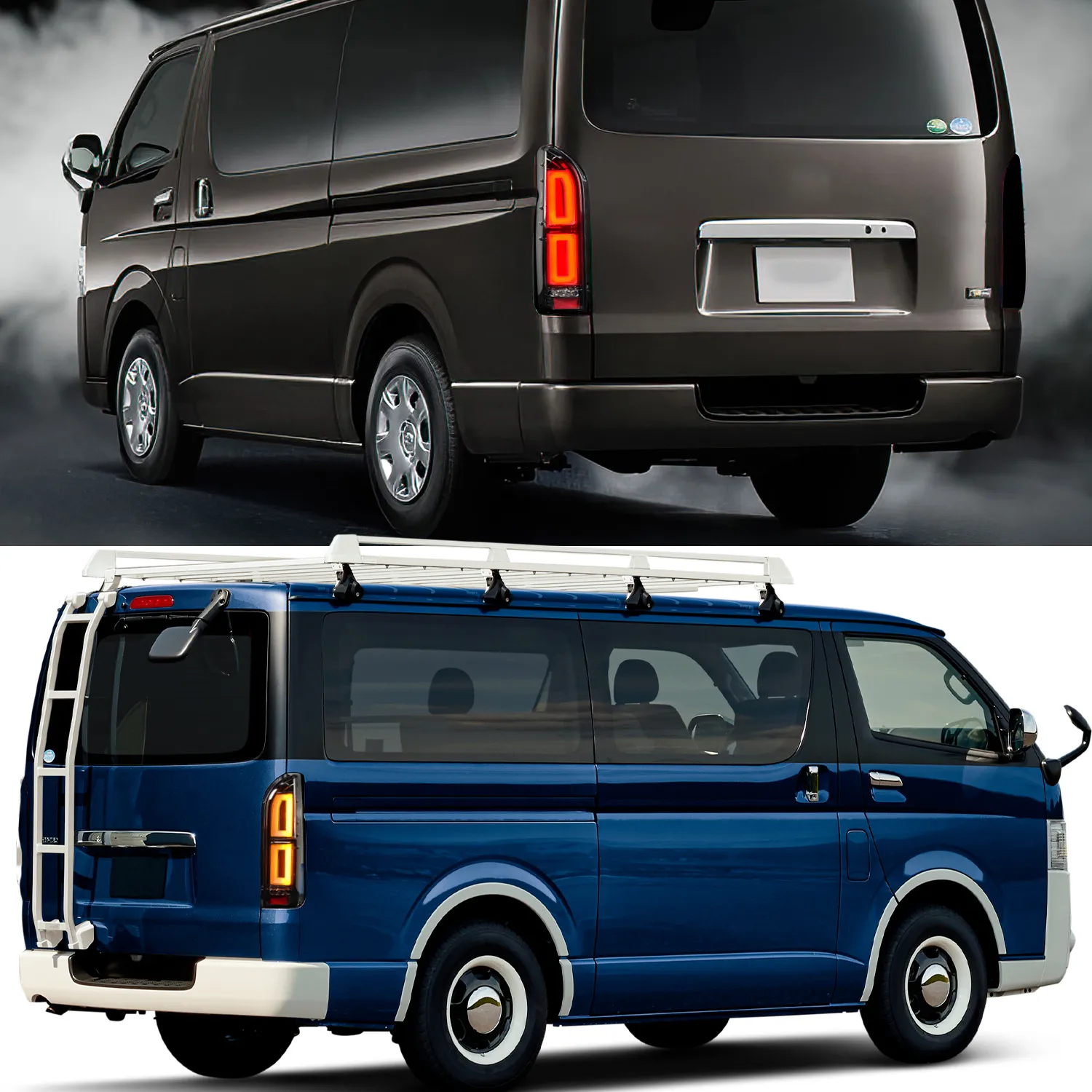 Auto Styling For TOYOTA HIACE 20 05-20 20 LED Lights Assembly Running Light Dynamic Turn Signal Taillights