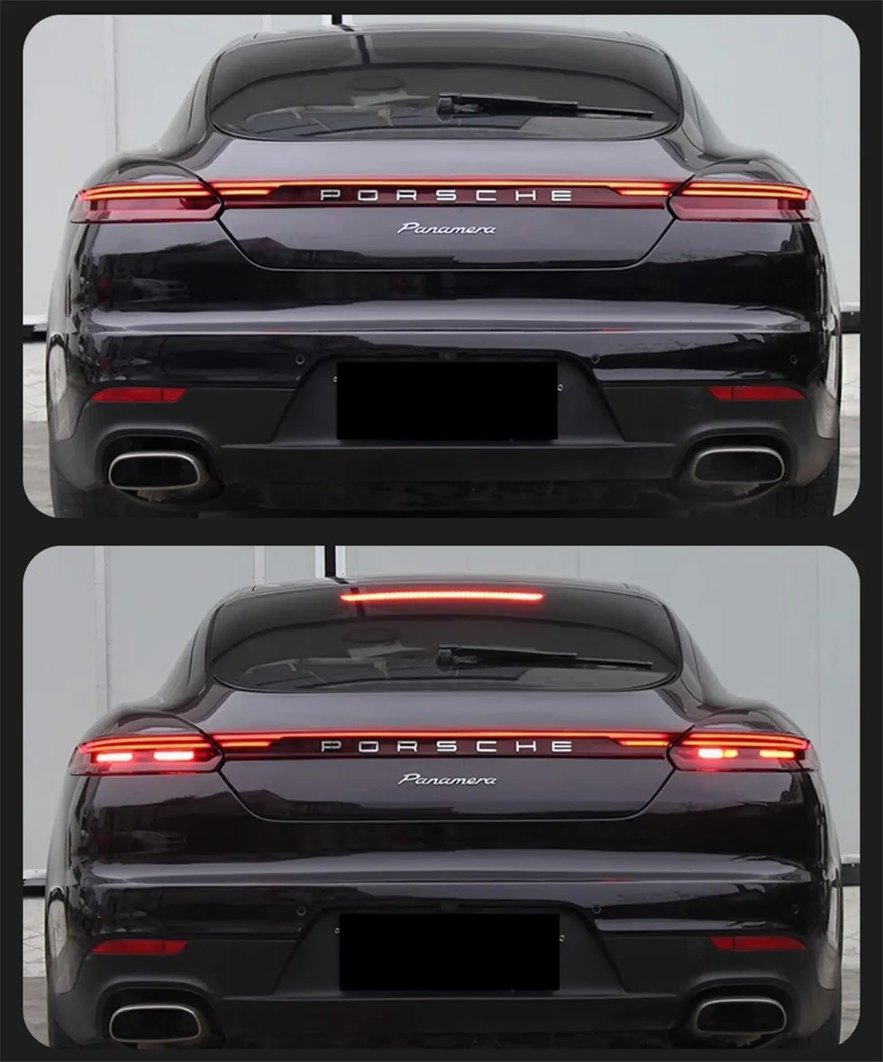 Car Taillights For Porsche Panamera 970.2 20 14-20 16 LED Turn Signal Tail Light DRL Brake Reverse Stoplight