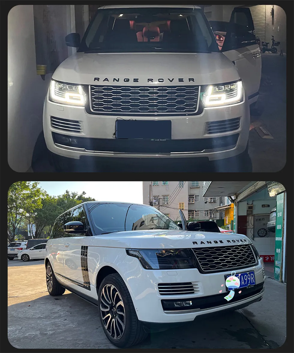 Auto Parts Headlights for Ranger Rover SC 20 13-20 18 Head Lights Matrix Style Replacement DRL Daytime lights Lighthouse Projector Facelift