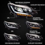 LED Headlights For Cars For Toyota REIZ 20 14-20 17 Upgrade Bifocal Lens Headlight Demon Eye Running Head Lights - Image 5