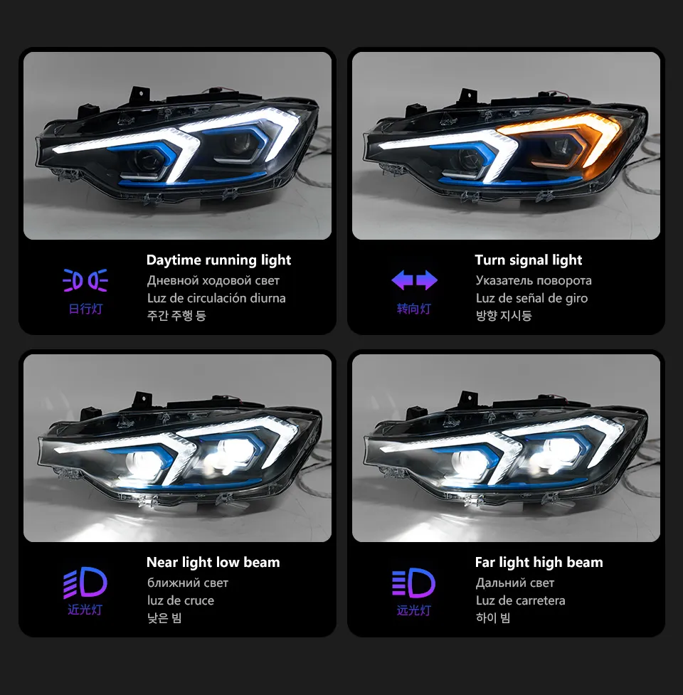 Car Lights for BMW F30 LED Headlight Projector Lens F31 Head Lamp 318i 320i 325i 328i 330i 335i DRL Light