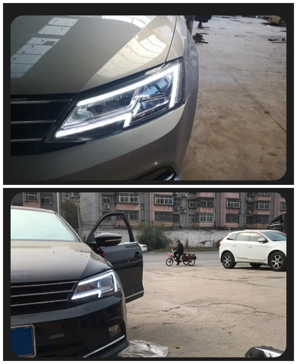 Car Lights Assembly for VW Jetta MK6 MK6 20 11-20 18 All LED Front Daytime Light Signal Headlight Accessories