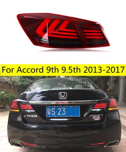 Car Lights For HONDA Accord 9th 20 13-20 17 9.5th LED Taillights Rear Fog Lamp Dynamic Turn Signal Highlight Reversing and Brake
