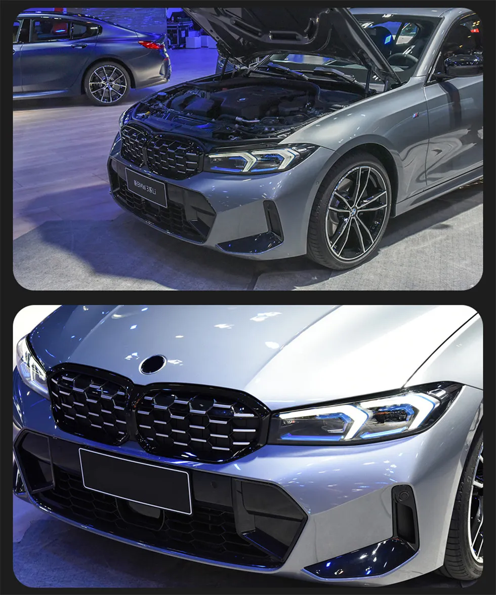 Car Lights For BMW 3 series G20 G28 20 19-2023 320i LED Auto Headlight Assembly Upgrade Blue Eyebrow Matrix Laser Headlights