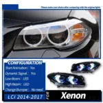 Car Lights Assembly for BMW F10 Headlights 20 10-20 17 520i 525i 530i F18 Upgrade DRL High Beam Lamp - Image 7