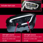 Car For Benz GLC C253 GLC260 GLC300 20 20-20 22 LED Headlight Dynamic Turn Signal Lights DRL LED Lens Assembly - Image 7