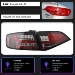 Car Tail Lights for Audi A4 B8 2009-2012 A4L Refit Signal Taillight Rear Lamp Streaming LED Tail Light Assembly - Image 7