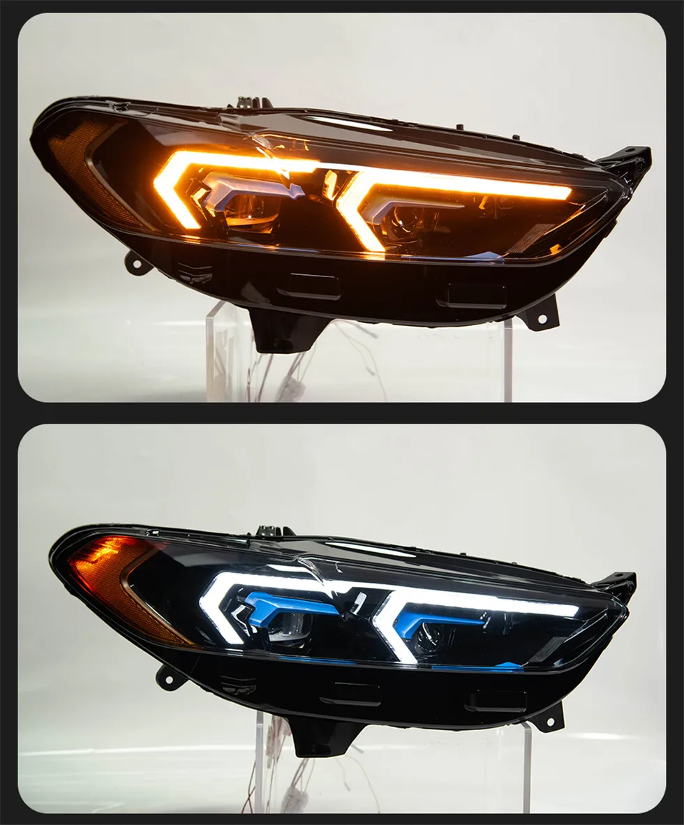 Headlight for Ford Fusion headlights 20 13-20 16 Mondeo Upgrade BMW Style LED Headlights Dynamic Signal Animation Lights