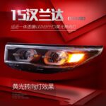 Car Headlights For Toyota Highlander 20 15-20 17 Retrofitting LED Angel Eye Daytime Running Light Lens Xenon Headlights - Image 4