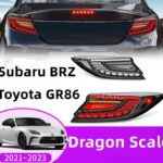 Car Tuning Tail Lights For Subaru BRZ LED Taillight 20 21-2023 Toyota GR86 Brake Reverse Dragon Scale Style Lights