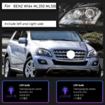 For Benz W164 Headlights 2009-2012 ML350 ML400 ML500 Headlights Fog Lights Daytime Light DRL LED Turning Signal - Image 6