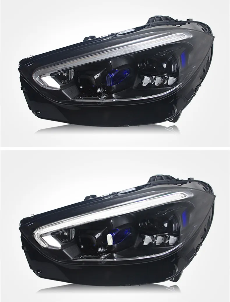 Headlight All LED For BENZ C Class W206 20 22-2024 LED Daytime Light High Configuration Signal Headlights Assembly
