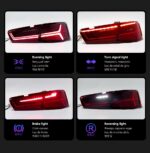 Taillights For A6 A6L C7 20 12-20 15 Tail Lights Rear Lamp LED DRL Running Signal Brake Reversing Parking Light Facelift - Image 4