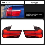 LED Taillight for BMW X5 LED Tail Light 2007-2013 E70 Rear Lamp Dynamic Turn Signal Highlight Reversing Brake - Image 6