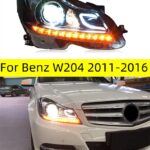 Car Accessory headlights For Benz W204 Head Lamp 20 11-20 16 Fog Lights Day Running Light DRL H7 LED Bi Xenon Bulb C200 C260 Headlight