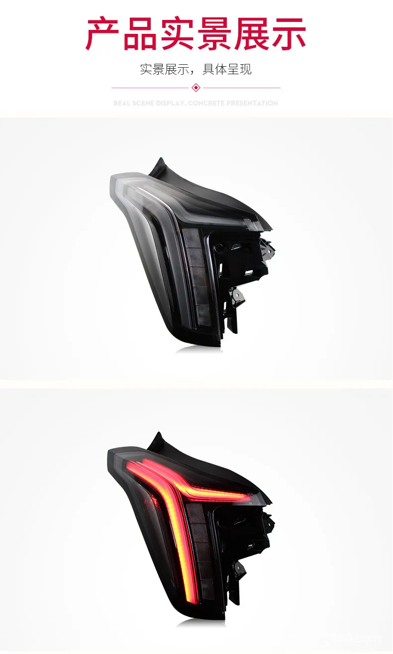 LED Taillights for Cadillac CT5 Upgrade LED Smoked Running Light Brake Running Streamer Turn Signal Taillight Assembly