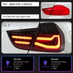 LED Taillight Assembly For BMW E90 2009-2012 320i 323i325i 330i Plug and Play LED Running Turning Brake Reverse Rear Tail lights - Image 6