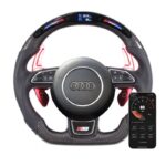 Steering Auto Carbon Fiber LED Performance Steering Wheel for Audi A6 A7 Accessories