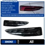 Car Tail Lights for Audi A5 Tail Lamp 20 17-20 20 S5 LED Taillight Animation DRL Dynamic Signal Reverese Light - Image 6