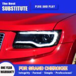 car light parts for Grand Cherokee LED Headlight 2011-20 16 Compass DRL Turn Signal High Beam Angel Eye headlights - Image 3