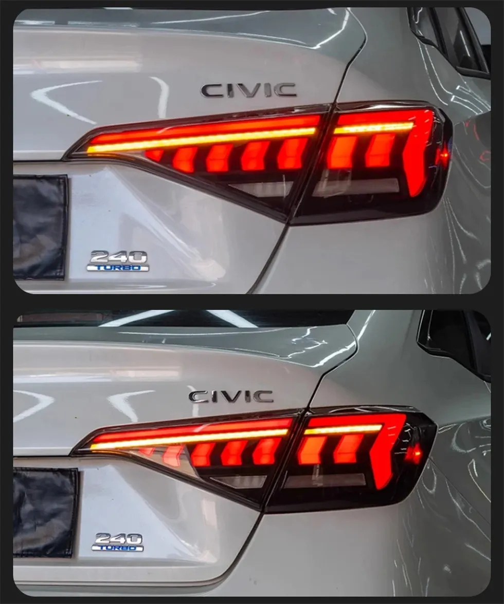 Car Tail Lights For Honda CIVIC 11th Tail light 20 22-2023 Matrix Styling LED Running Lights Sequential Signal Taillight