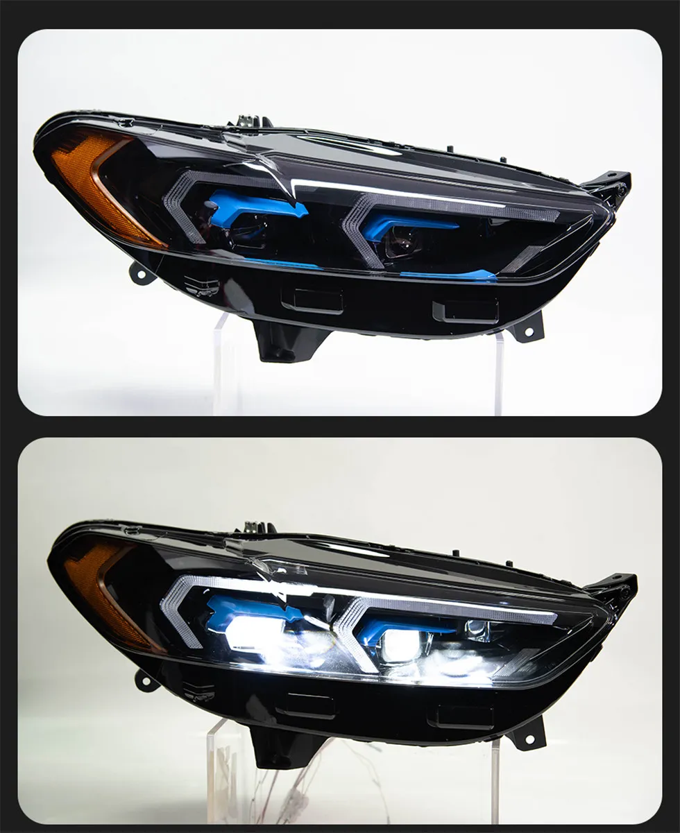 Headlight for Ford Fusion headlights 20 13-20 16 Mondeo Upgrade BMW Style LED Headlights Dynamic Signal Animation Lights