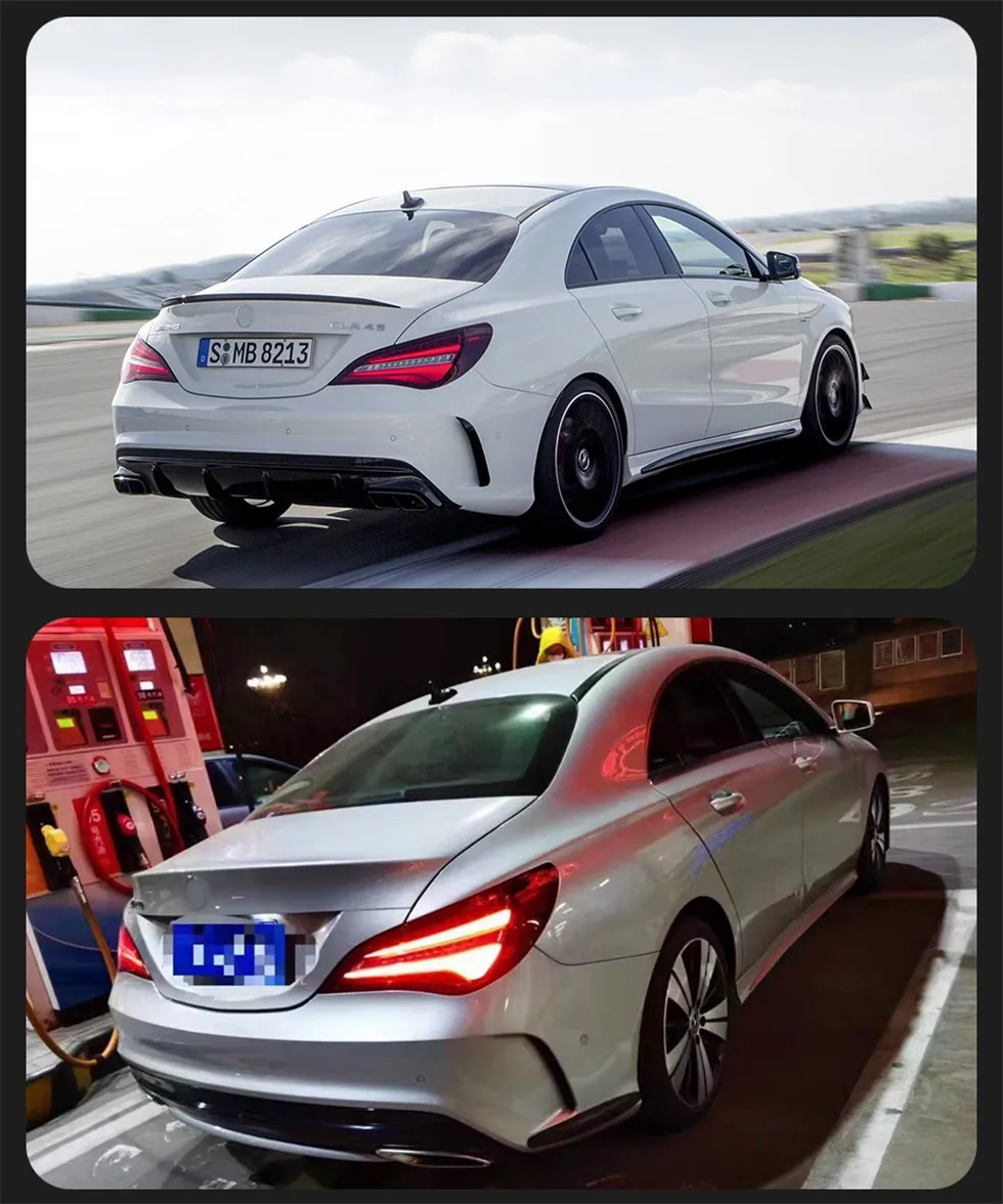 LED Taillight For Benz W117 CLA 2014-20 19 DRL Running Signal Brake Reversing Parking Tail Light Assembly