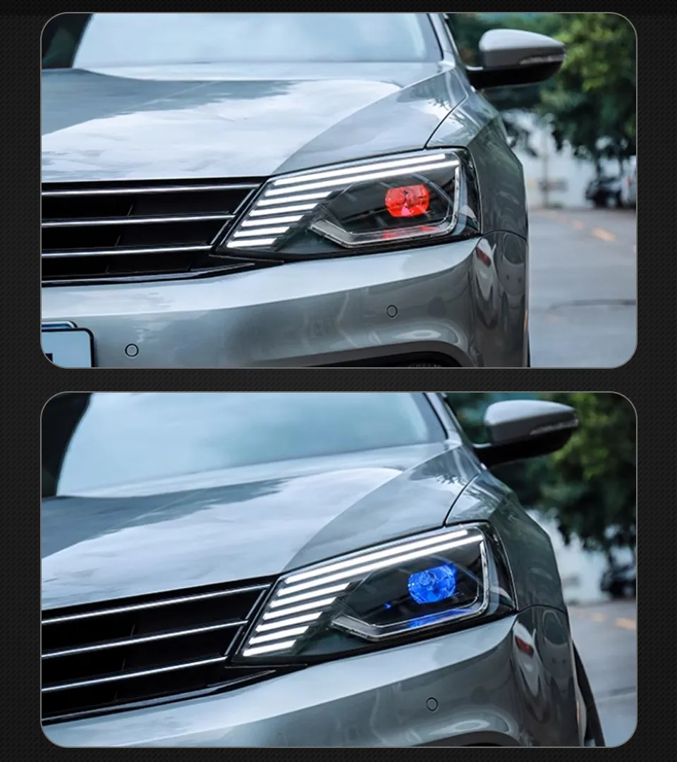Car Model Head Lamp for VW Jetta 2011-20 18 Jetta Gli LED Headlight Europe Version Daytime Signal Front Light Assembly