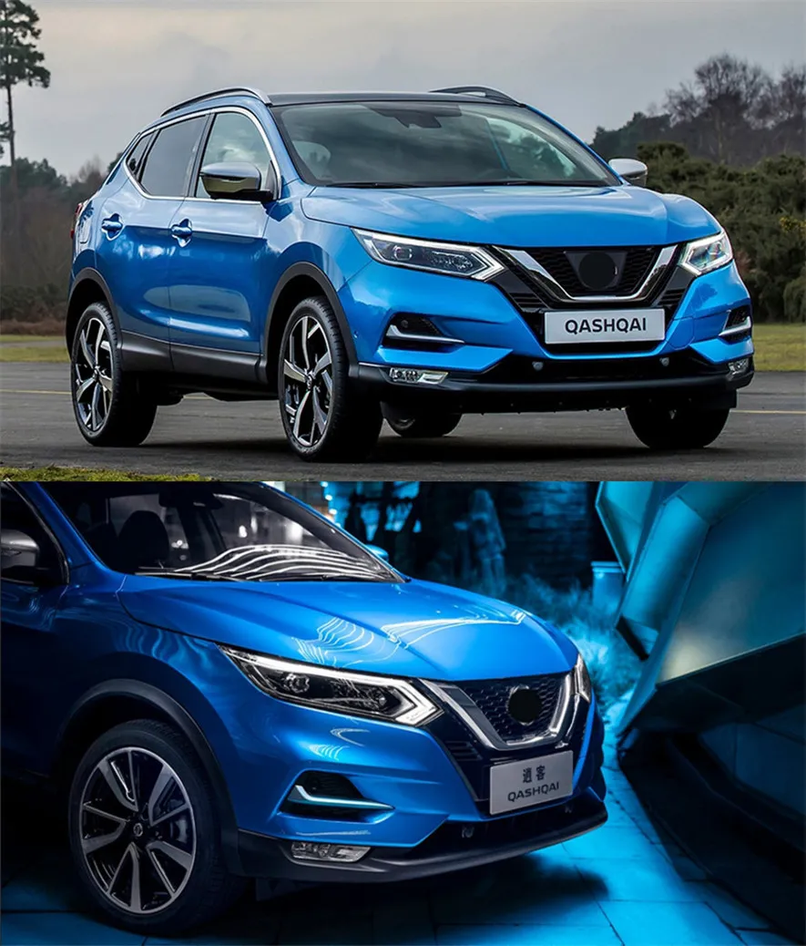 Car Styling Head Lamp for Dualis Headlights 20 19-20 20 New Qashqai LED Headlight DRL LED Projector Lens auto accessorie
