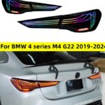 LED Taillight for BMW 4 Series M4 G22 G23 G82 GSL 425I 430I 20 19-2024 Rear Lights Turn Signal Brake Light Driving Reversing Lamp