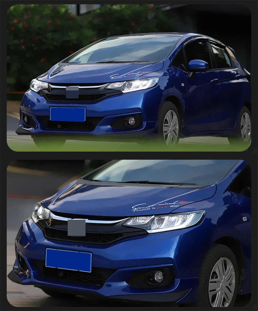 Car Assembly Front Headlights for Honda Fit 2014-20 19 Jazz LED Head Lamp Styling Dynamic Turn Signal Lens